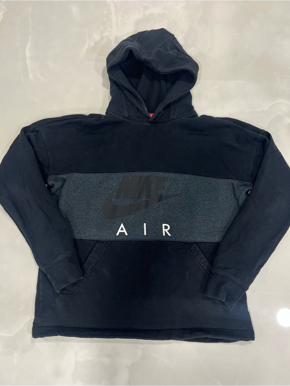 Nike Men's Crewneck Air Pullover Hoodie - Black/Charcoal